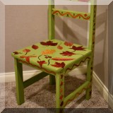 F56a. Painted child's chairs by Melina Kelly. - $48 each 